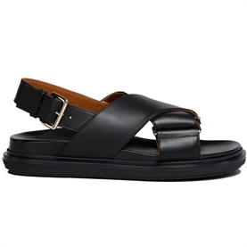 Marni Fussbett Sandaler, Black